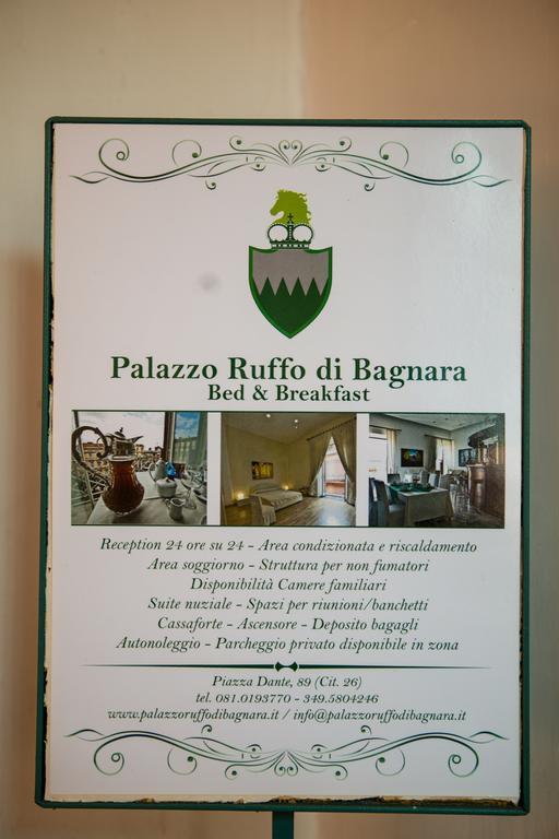 B&B Palazzo Ruffo Di Bagnara Nápoles Exterior foto